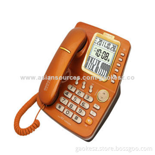Caller ID phone, refuse answering and mute function1 original ringer and 8 normal ringers selectable